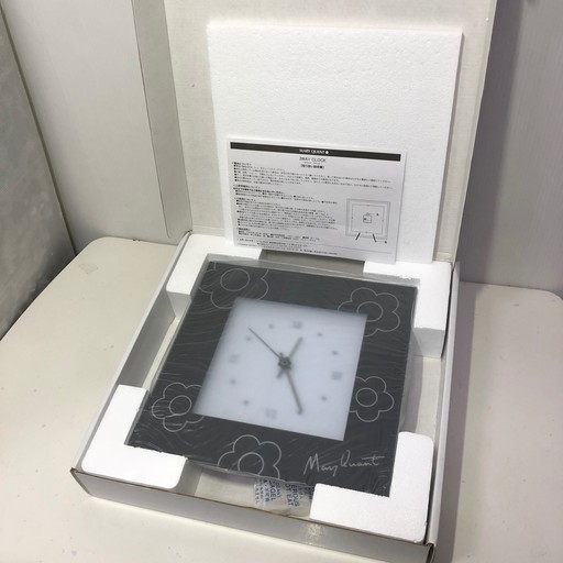 【新品】MARY QUANT 2WAY CLOCK 置時計 壁掛け時計 ▽新品 未使用 非売品 MARY QUANT マリークワント 2WAY CLOCK(置き