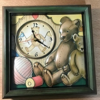 クマさん時計