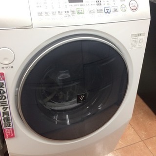 シャープ 10/6ドラム式洗濯機 2012年製 ES-V530-SR