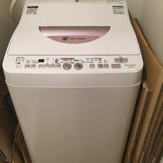 SHARPたて型洗濯乾燥機6Kg