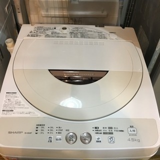 2015年製 SHARPシャープ 4.5kg洗濯機 ES-GE45P