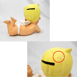 札幌 昭和レトロ 陶器製 内藤ルネ 貯金箱 エンジェル 天使 白石区