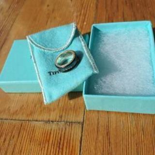 新品同様‼1837 TIFFANY ブラック チタン リング