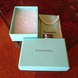 新品同様‼1837 TIFFANY ブラック チタン リング