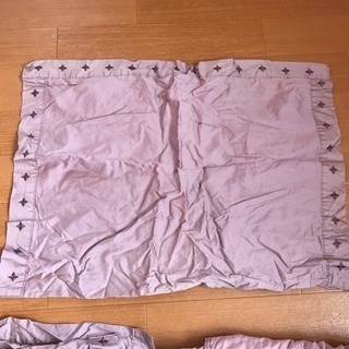 【中古】セミダブル 掛けシーツ 枕カバー IKEA