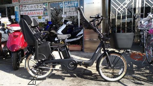 新品パナソニック子供乗せ電動自転車　ギュットアニーズ・ＫＤ　マットジェットブラック