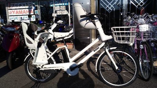 新品ブリヂストン子供乗せ電動自転車　ビッケ　グリＤＤ　ホワイト　BG0B48