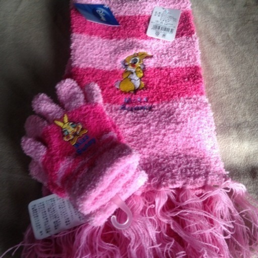 ディズニーバニーのびのび手袋アンドマフラー 新品 Hiromi 柏原の服 ファッションの中古 古着あげます 譲ります ジモティーで不用品の処分