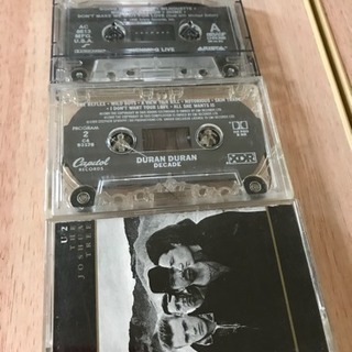 ケニーG、Duran Duran、 U2のカセットテープ
