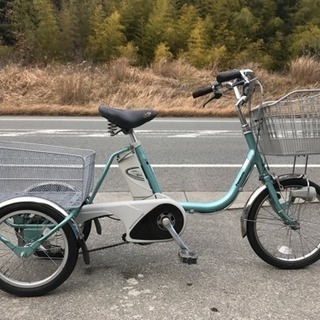 全設料置 電動自転車 パナソニック 三輪 かろやかライフ 大容量8ah