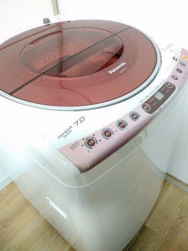 【配達設置無料】Panasonicecoナビ搭載♻ピンク色の大容量洗濯機