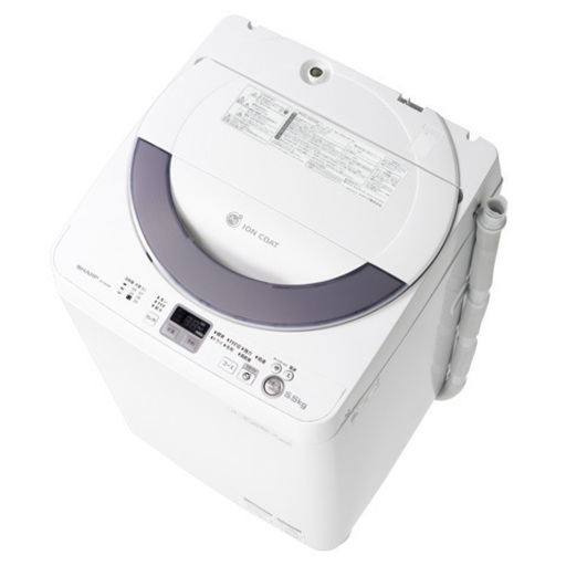 【受付終了】シャープ　全自動洗濯機　Ag+イオンコート・簡易乾燥機能付き【中古・取りに来てくださる方へ】