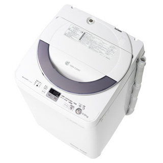 【受付終了】シャープ　全自動洗濯機　Ag+イオンコート・簡易乾燥...