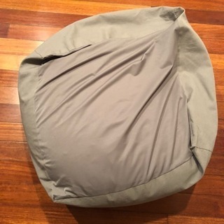 美品！体にフィットするソファ、無印良品、カバー付き！グレーベージュ、ビーズ、
