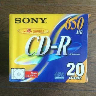 新品未使用!!　CD-R SONY 650MB 20枚セット
