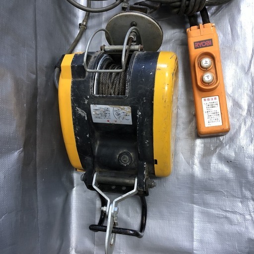 □RYOBI リョービ 電動 ウインチ WI-125 最大捲き上げ荷重130kg □RYOBI リョービ 電動 ウインチ WI-125 最大捲き上げ荷重130kg