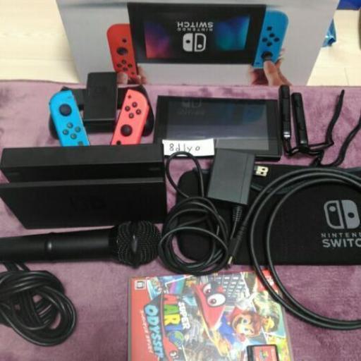 switch + 保護フィルム + ポーチ + マリオオデッセイ