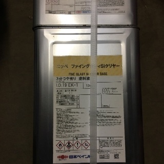 日本ペイント ニッペファイングラシィsiクリアー12kg 硬化剤...