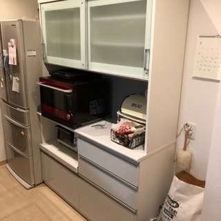 急募 キッチンボード 140cm幅 食器棚 ダイニングボード 家電ボード