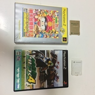 PS2ソフト 2本 ＋ メモリカード2個
