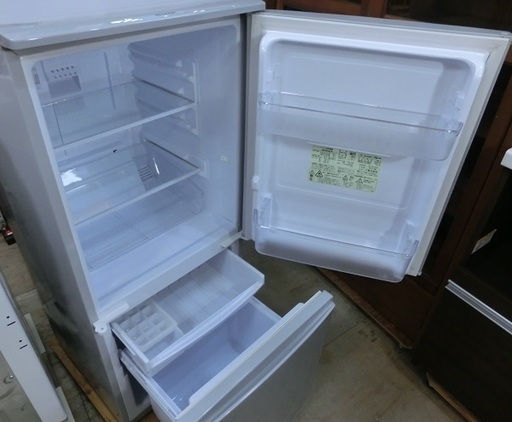 【販売終了しました。ありがとうございます。】SHARP　2ドア　冷凍冷蔵庫　SJ-D14A　2015年製　中古美品