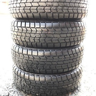 社外ホイール 155/65R13 ダンロップ DSX-2 2013年 スタッドレスタイヤ付き4本セット バリ山 A-TECH 4J +42 4x100 管理番号2194