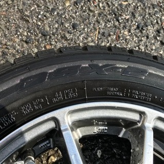 社外ホイール 155/65R13 ダンロップ DSX-2 2013年 スタッドレスタイヤ付き4本セット バリ山 A-TECH 4J +42 4x100 管理番号2194