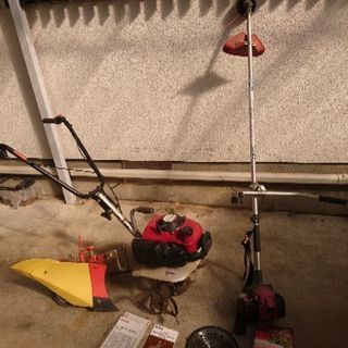 魅力の 家庭菜園用ホンダ耕運機、タナカのエンジン草刈り機 その他