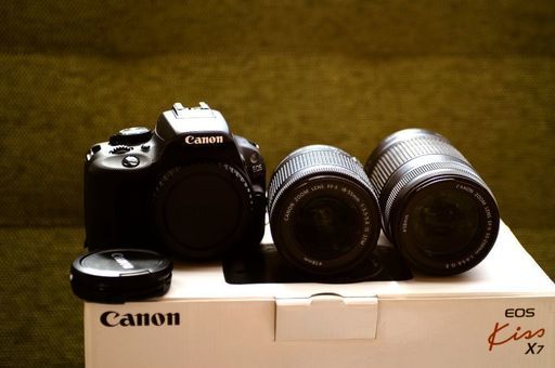 【新品】Canon Eos kiss X7 Double zoom kit