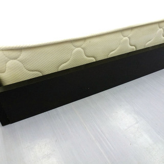 配達 組立可 ロータイプ セミダブルベッド ブラック マットレス  