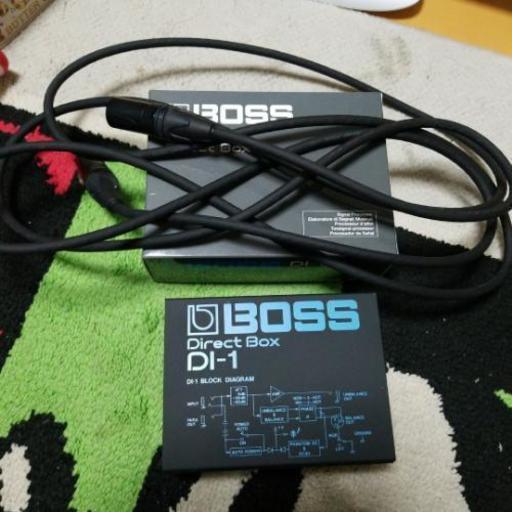 BOSS DI-1 ダイレクトボックス DI belden xlrケーブル付き