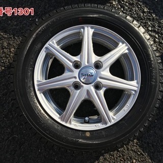 YOKOHAMA ヨコハマ ice GUARD iG20 155/65R13 73Q 社外ホイール スタッドレス4本セット 2011年製 バリ山 13X4J ET42 pcd100 管理番号1301