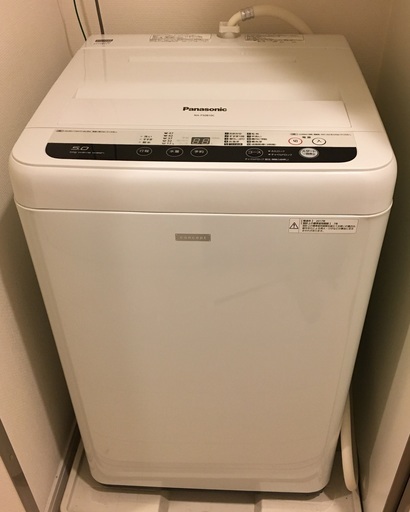 美品・保証付き◆2017年製5kg洗濯機　パナソニック　NA-F50B10C　Panasonic