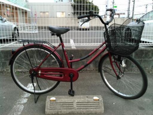 【 新生活 応援 】 26インチ自転車　ワインレッド