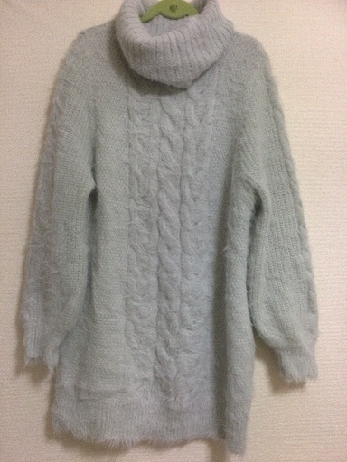 売約済 水色ニットワンピース Cinnamon 港のワンピースの中古 古着あげます 譲ります ジモティーで不用品の処分