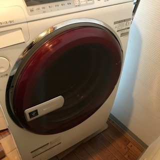 SHARP ドラム式洗濯乾燥機　ES-V510　レッド