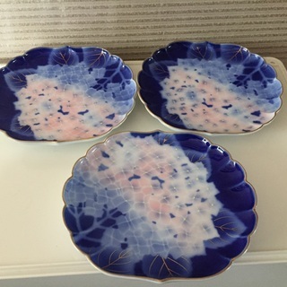 和食器27  紫陽花柄のお皿