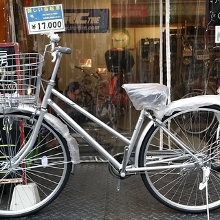 ☆特価新車！27インチ シルバー シティーサイクル♪