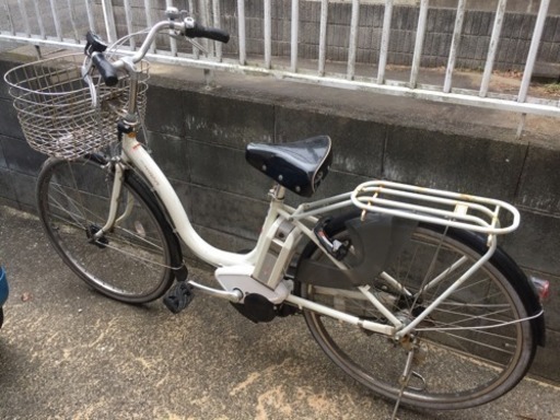 電動アシスト自転車 ヤマハ パス ホワイト