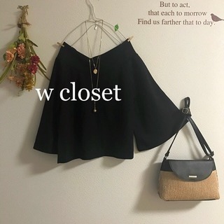 新品☆w closet☆ワイドスリーブカットソー