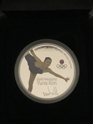 レア 金メダリスト キム・ヨナ 1oz(オンス)カラー銀貨 1ドル
