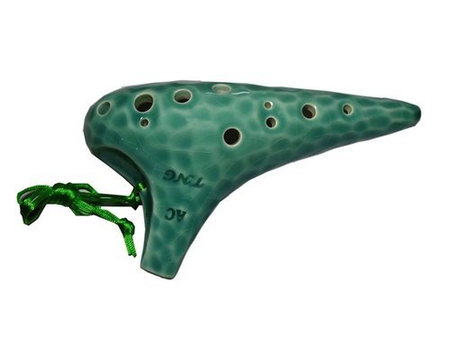 TNG オカリナ シングル 12穴 Ocarina 高級 釉色 管吹奏 楽器 台湾製 海波浪 (アルトC管-AC)