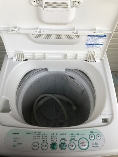 東芝AW-304W 4.2kg 全自動洗濯機 風乾燥機能付き