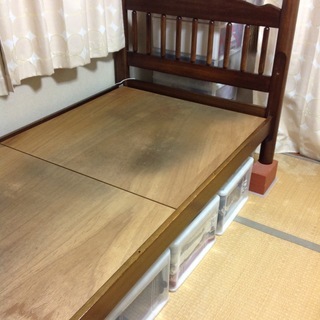 木製 二段ベッドの一段目のみ シングルベッドサイズ
