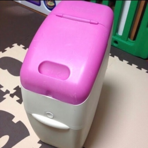 アップリカ オムツ用ゴミ箱 ピンク もこもこ 神戸のベビー用品 おむつ トイレ用品 の中古あげます 譲ります ジモティーで不用品の処分