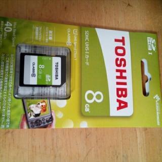 未使用品、新品　TOSHIBA SDHC 8GB CLASS 10