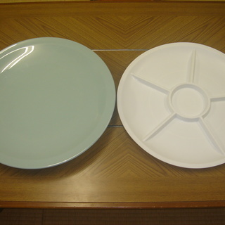メラミン製の大皿、オードブルトレー（鍋用盛り皿）45cm　