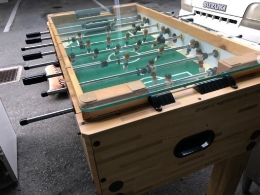 ガラス天板付き テーブルサッカー フーズボール