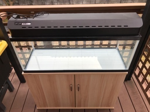 90cm水槽、専用台、ライトセット