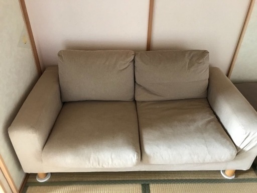 は自分にプチご褒美を 中古品 無印良品 2人掛けソファ 必要があれば付属していたカバーお付けします ラブソファ Taller Fdp Com